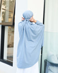 Denim Linen Jilbab