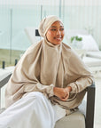 Stone Linen Jilbab