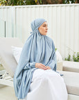 Denim Linen Jilbab
