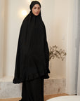 Linen Black Iman Prayer Set - ADULTS