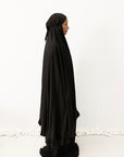 Linen Black Iman Prayer Set - ADULTS