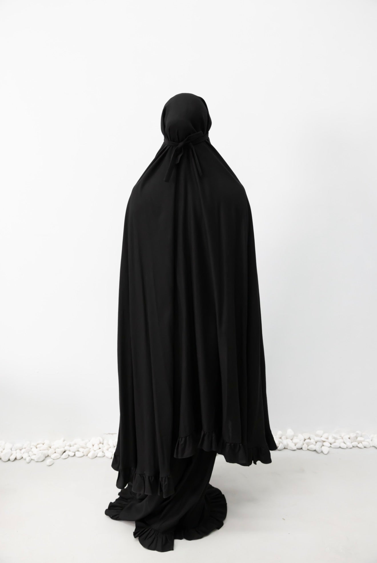 Linen Black Iman Prayer Set - ADULTS